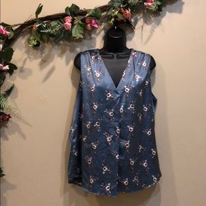 White House Black Market Floral Tank